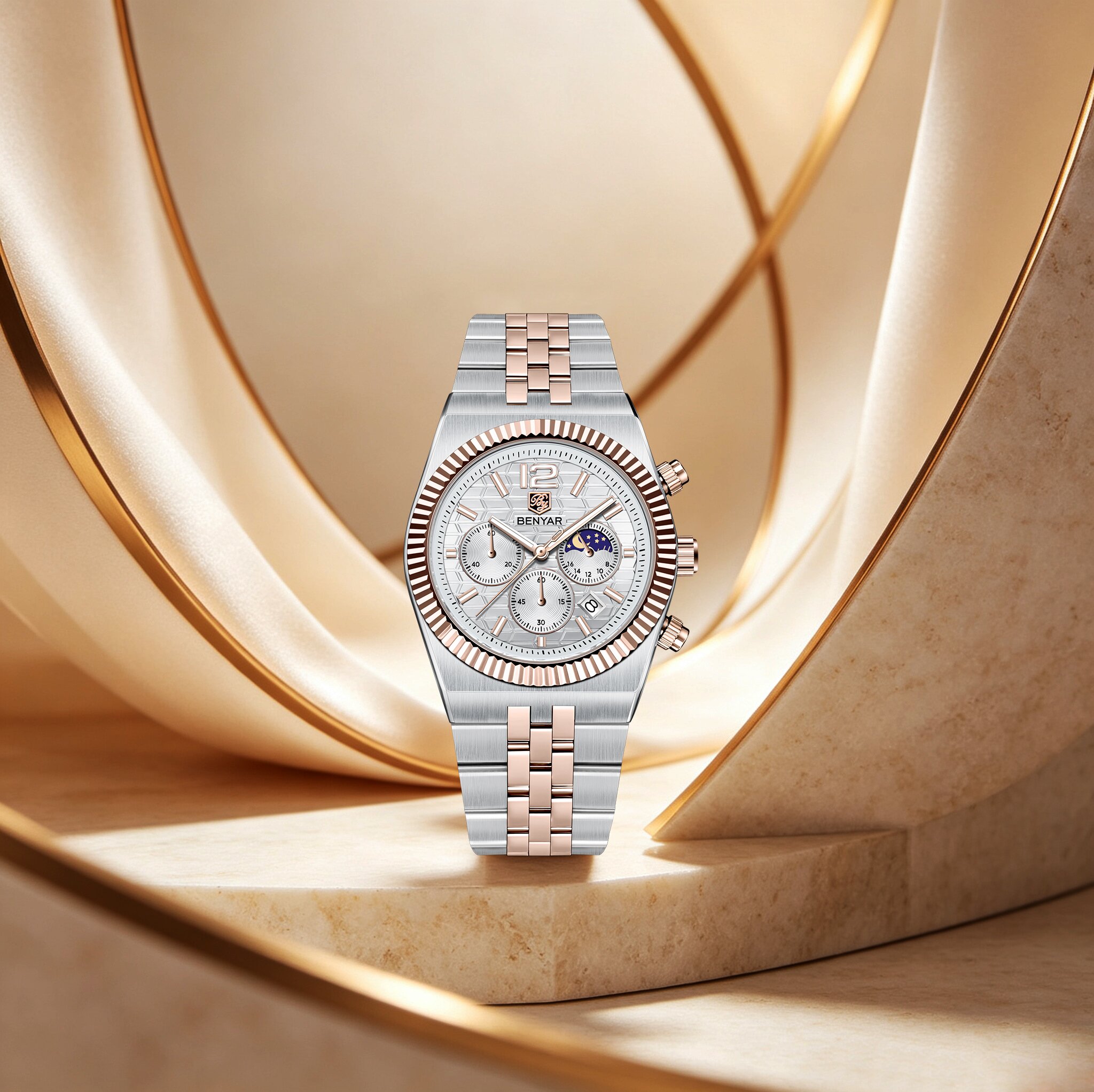 Men'S Fashion Magazine - BENYAR Orologi al Quarzo di Lusso