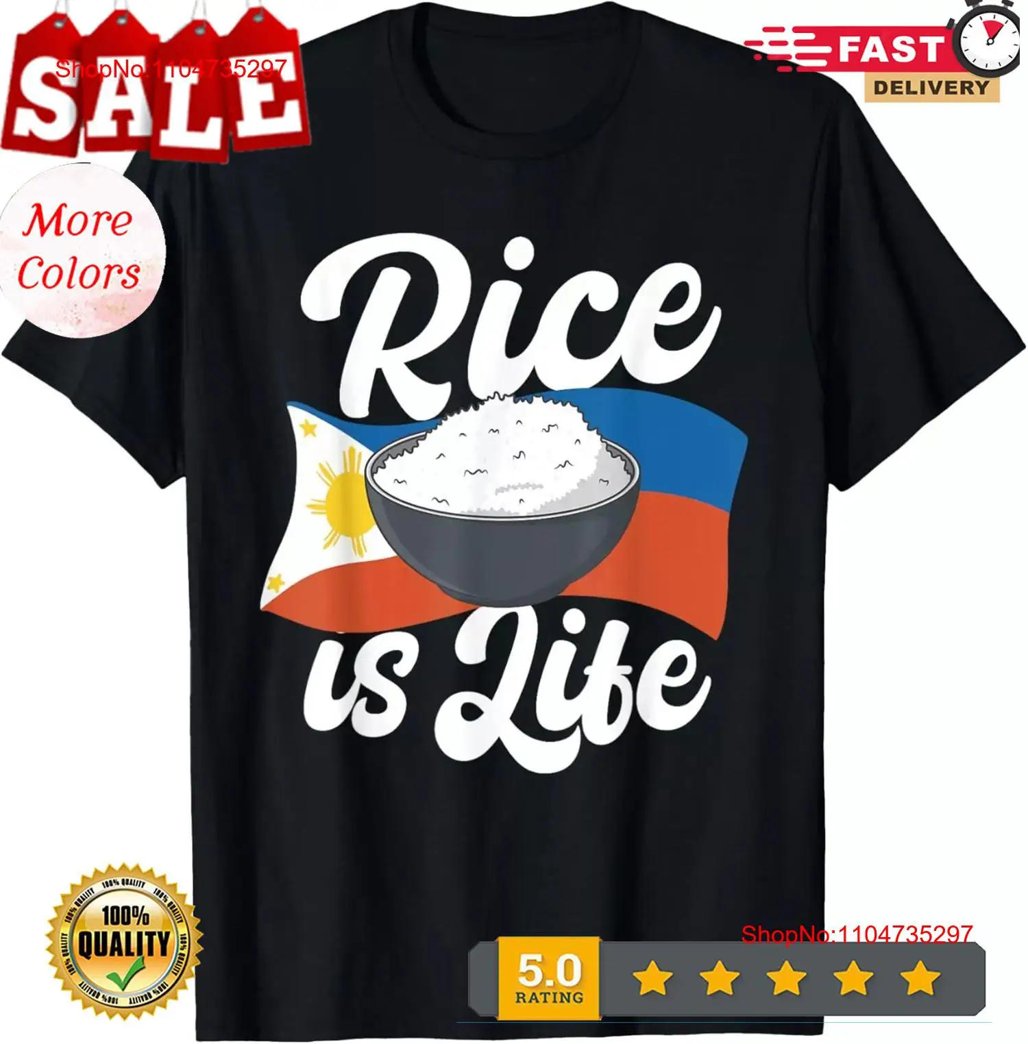 Men'S Fashion Philippines - Il riso è la vita cibo