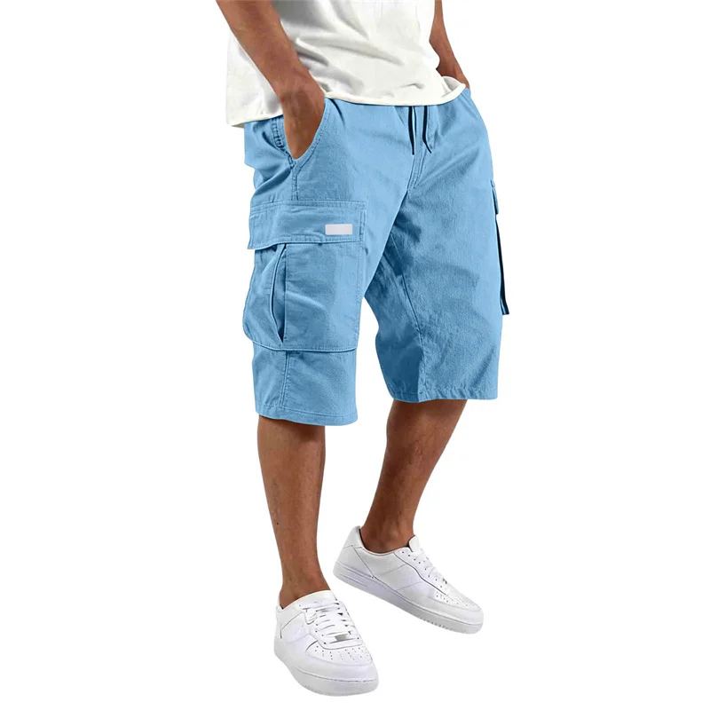 Men'S Fashion Overalls - Nuovi pantaloncini da uomo dritti, casual,