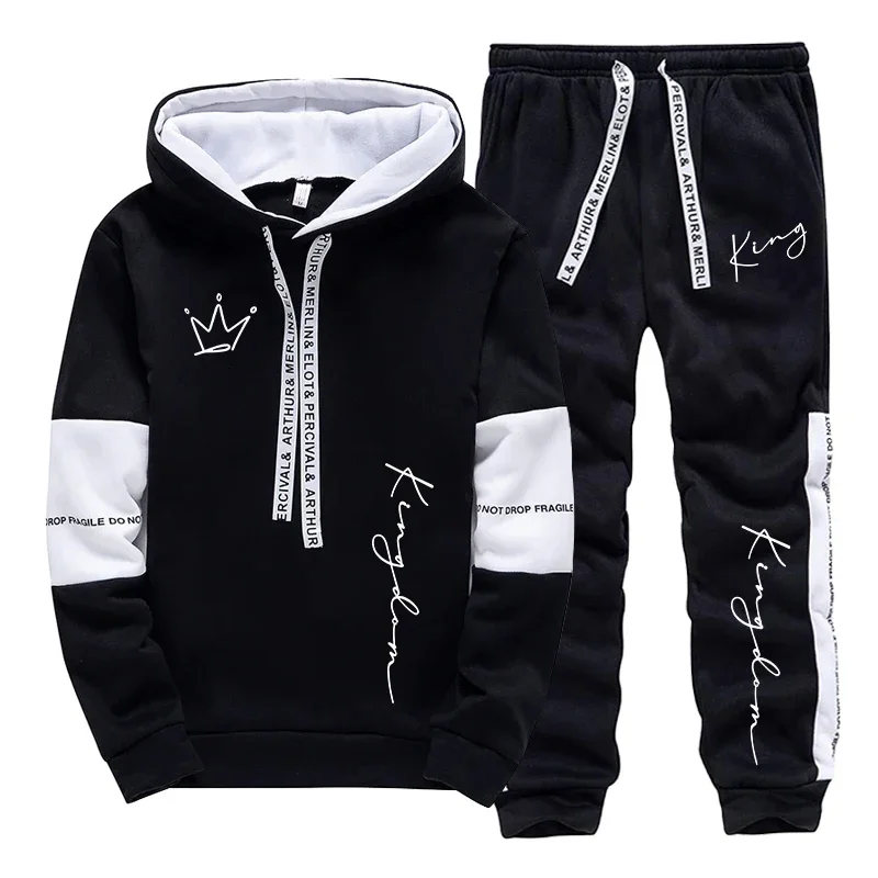 Men'S Fashion Hoodies - Completo Sportivo Casual Urbano da Uomo,