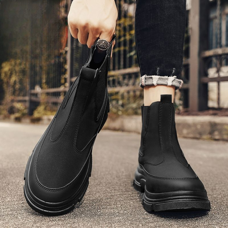 Men'S Fashion Deals - Stivali alti da uomo stile britannico