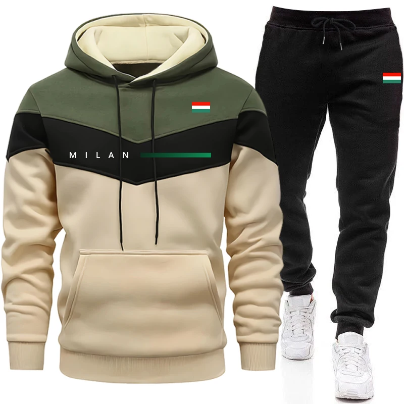 Men'S Fashion Hoodies - Set di Felpe con Cappuccio da