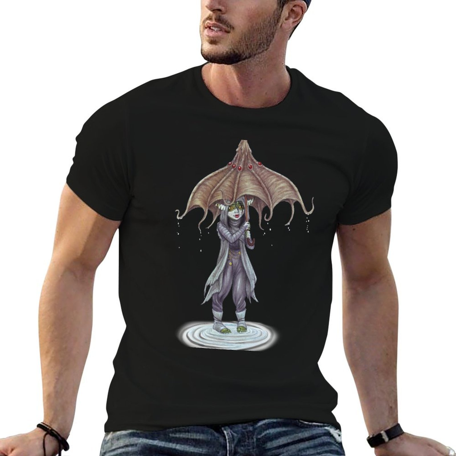 Men'S Fashion Umbrella - T-shirt Nott n umbrella T-shirt in