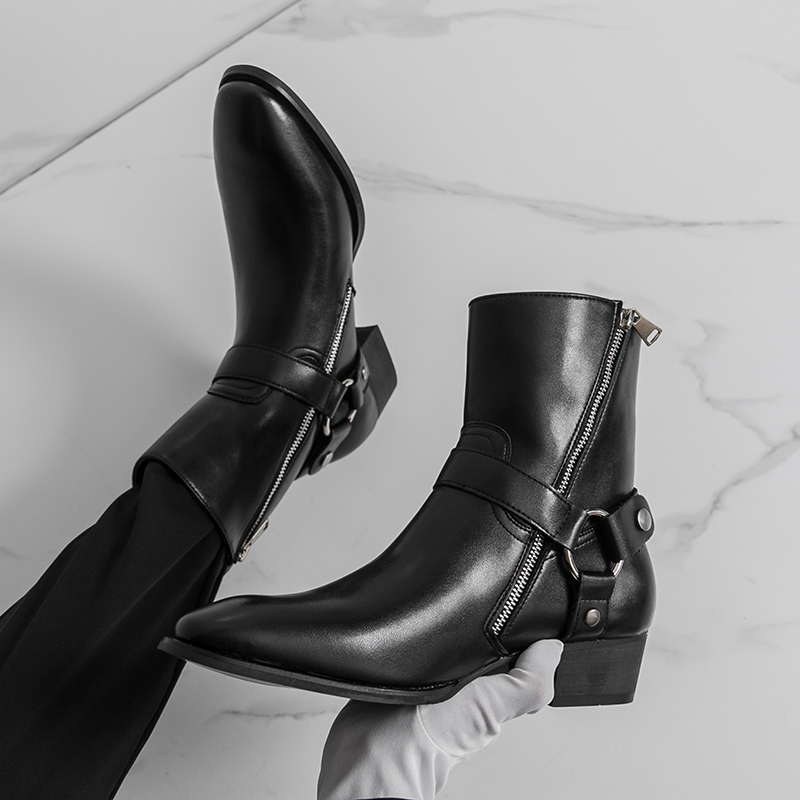 Mens Fashion Modern - Stivali da cowboy da esterno traspiranti