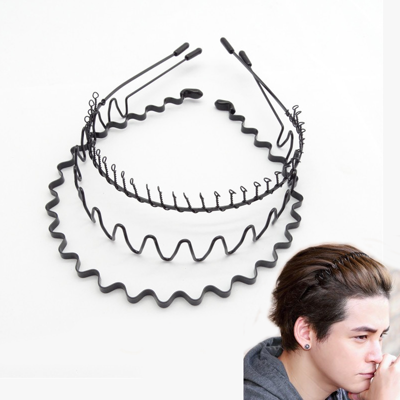 Men Fashion Hair Style - Fascia per capelli sportiva ondulata in