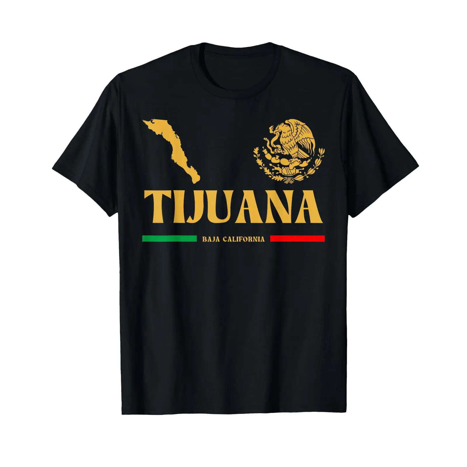 Men'S Fashion Tijuana - T-shirt con emblema di Tijuana, Baja