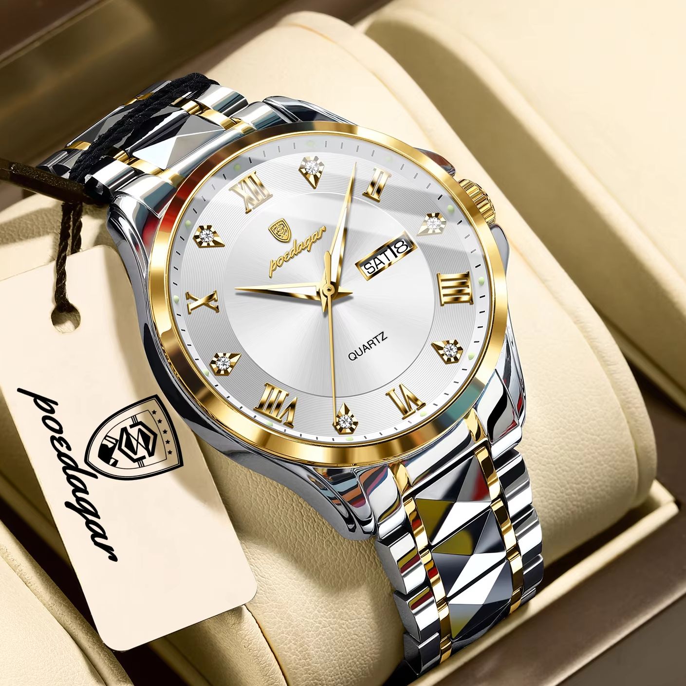 Men'S Fashion Magazine - POEDAGAR Orologio da Polso Originale da