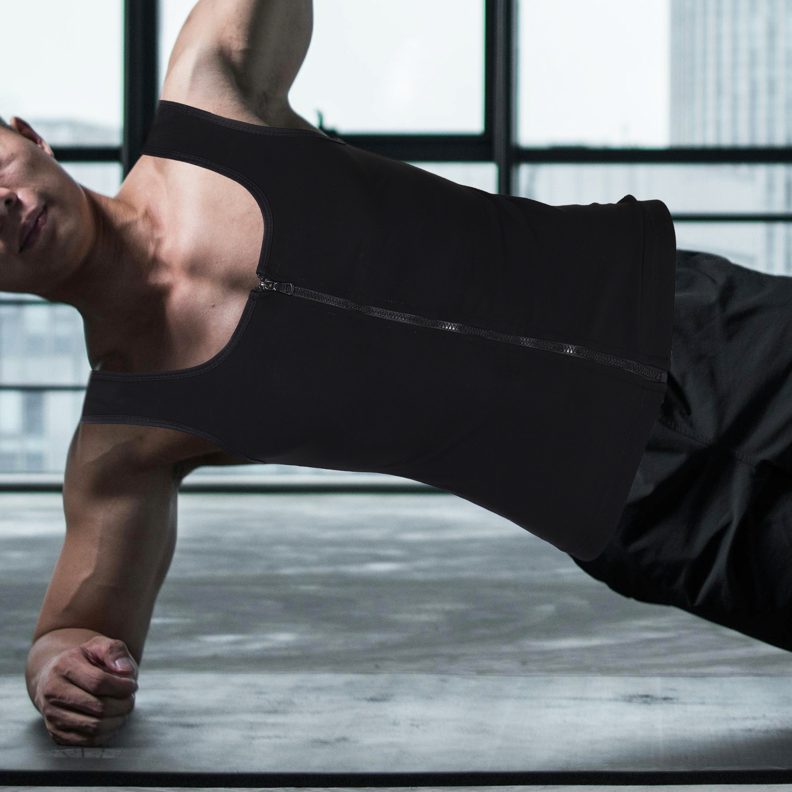 Compression Shirt Workout - Gilet da Uomo a Compressione per