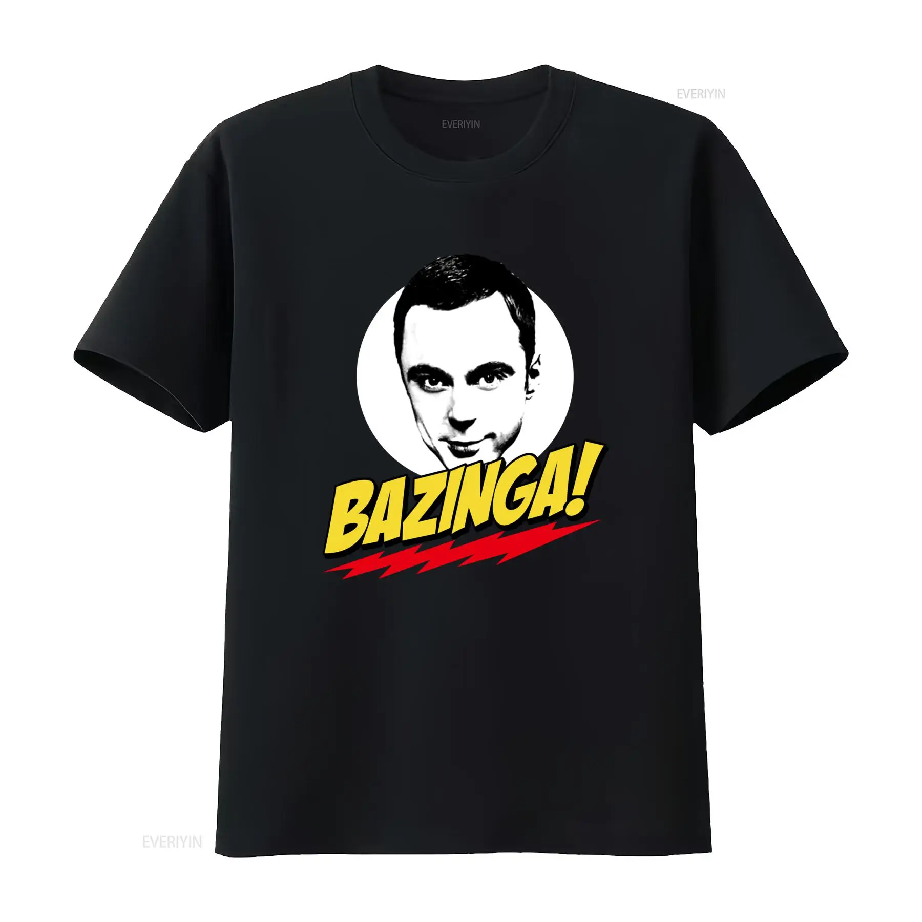 Men'S Fashion Deals - T-shirt Sheldon Cooper Bazinga con stampa