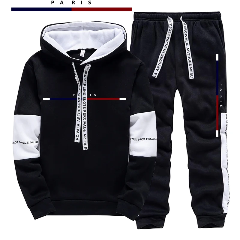 Men'S Fashion Hoodies - Completo Sportivo da Uomo Stile Parigi