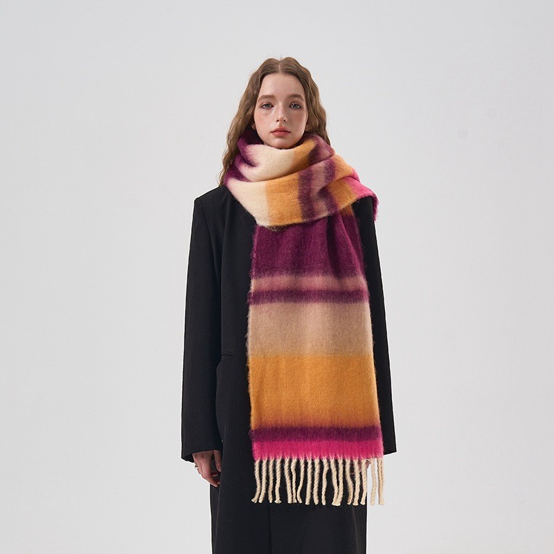 Nuovo Inverno Arcobaleno Plaid - Mens Fashion Poncho recensione e prezzo