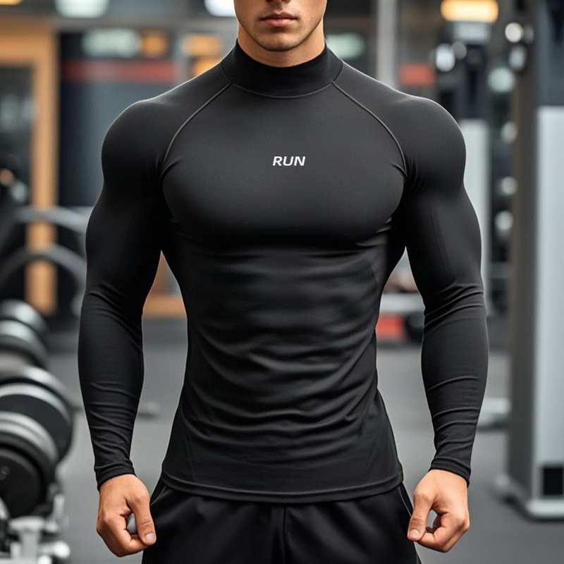 Dolcevita da corsa da uomo T-s - Compression Shirt Workout recensione e prezzo