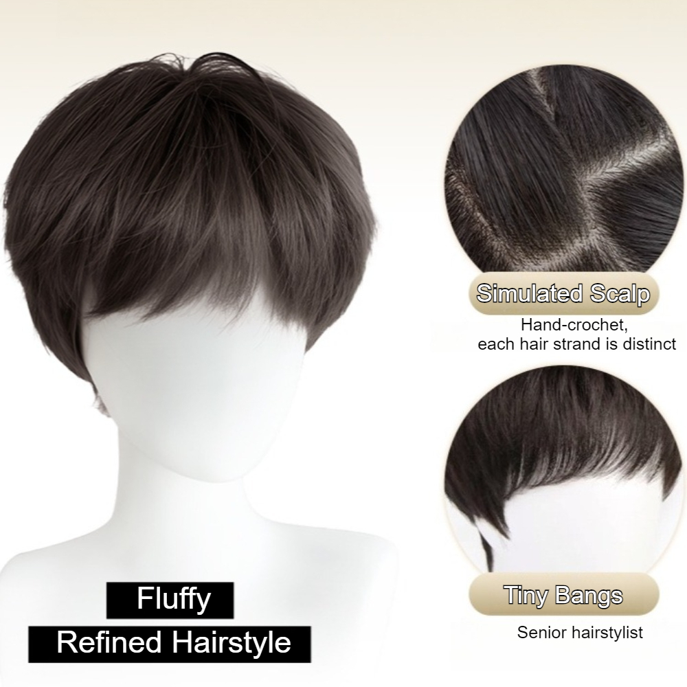 Parrucca sintetica per capelli - Men Fashion Hair Style recensione e prezzo