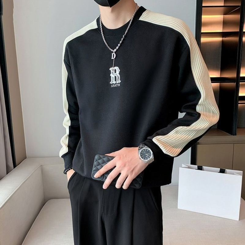 Pullover da uomo nero con alfa - Men'S Fashion Deals recensione e prezzo