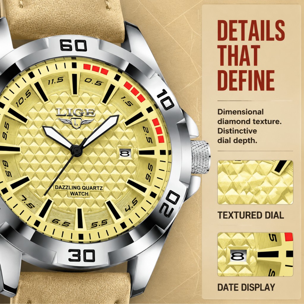 Orologio da Polso al Quarzo LI - Men'S Fashion Magazine recensione e prezzo