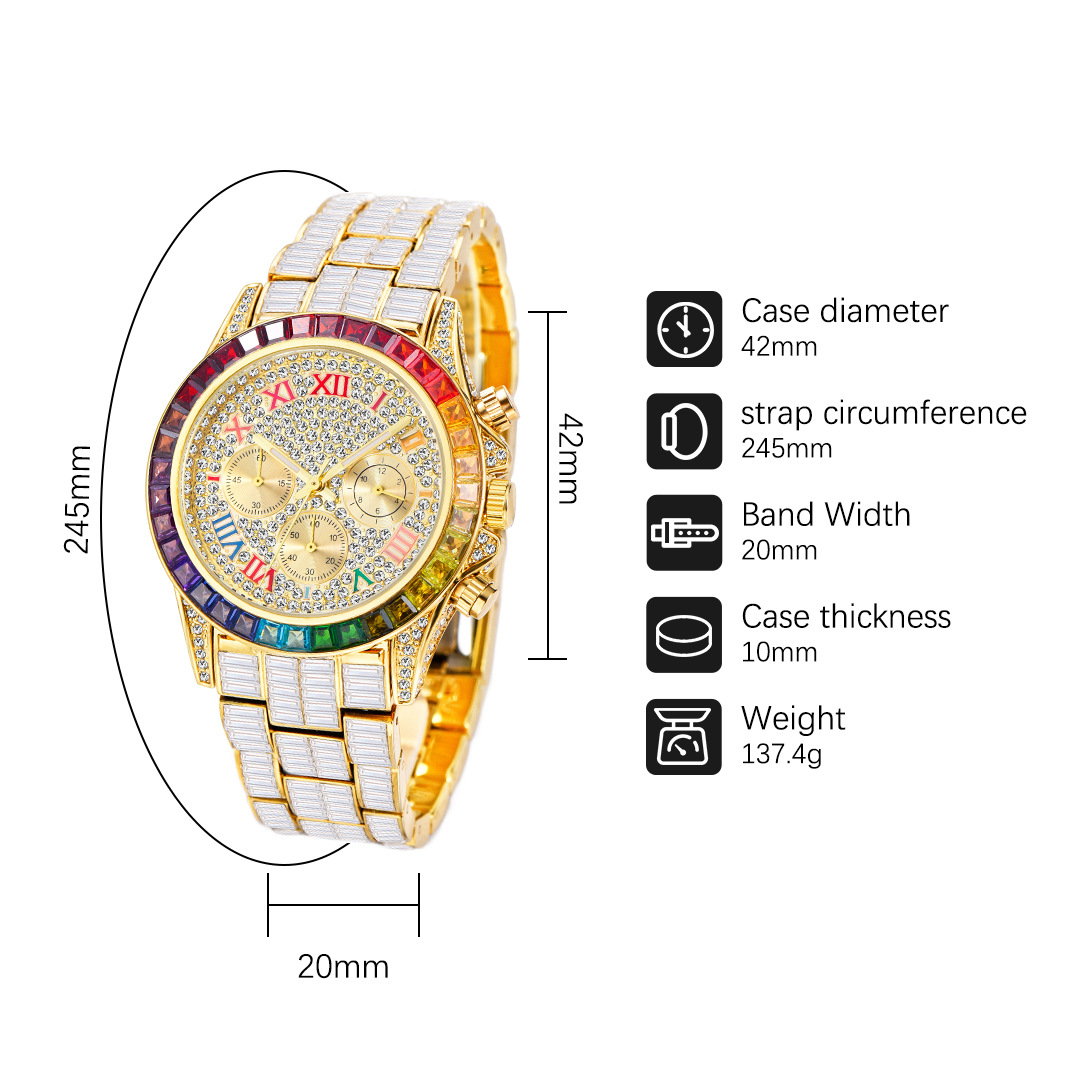 MISSFOX Luxury Iced Watch For  - Men'S Fashion Magazine recensione e prezzo