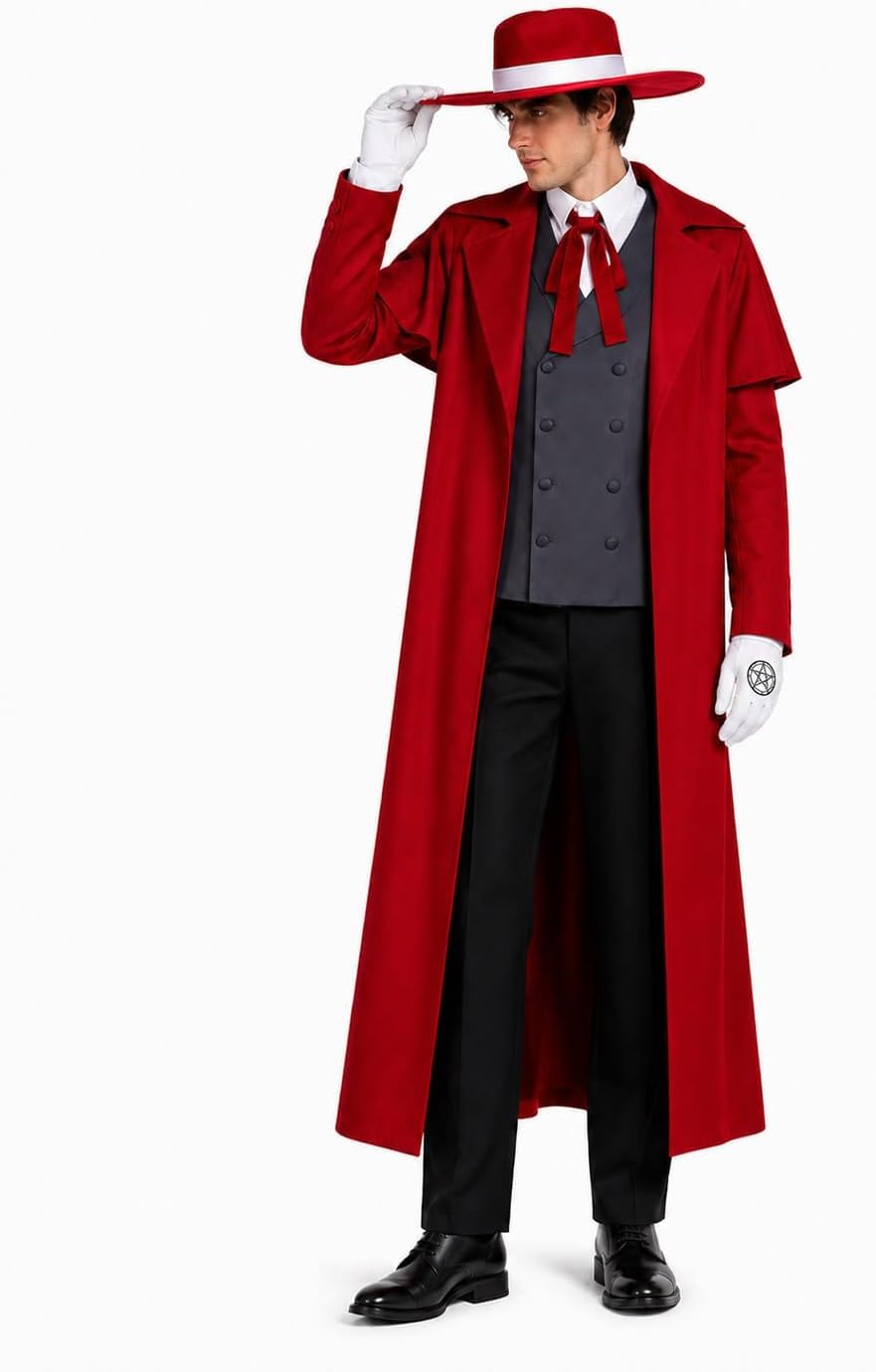Costume Cosplay Anime Alucard  - Mens Fashion Vest recensione e prezzo