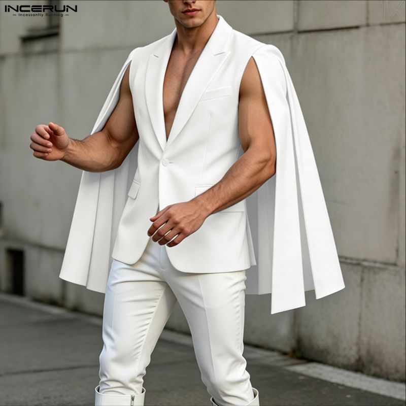 INCERUN Blazer Irregolare da U - Mens Fashion Poncho recensione e prezzo