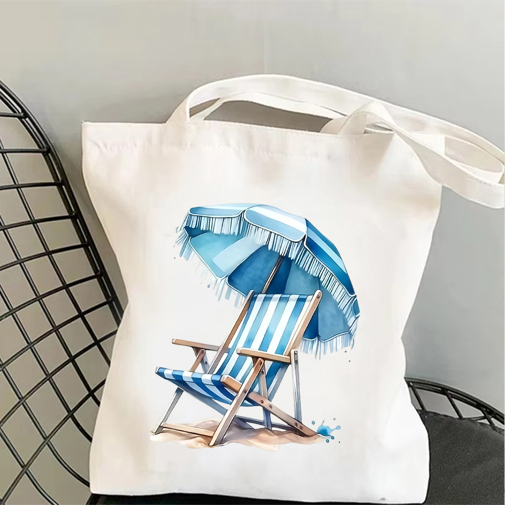 Borsa tote in tela con stampa  - Men'S Fashion Umbrella recensione e prezzo