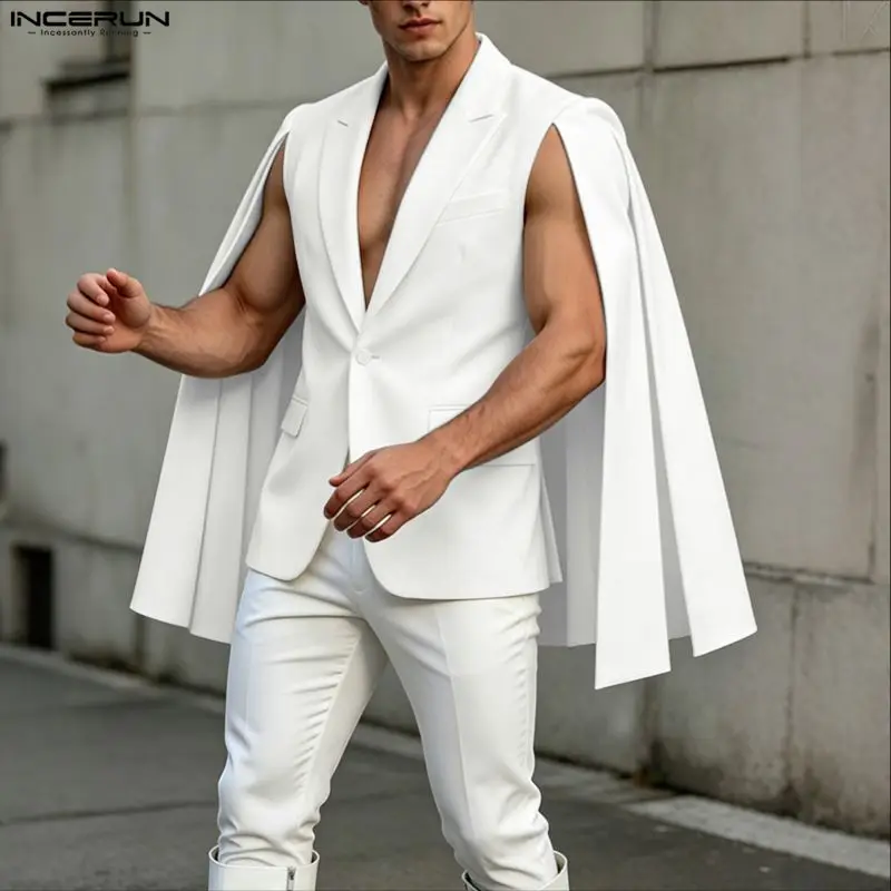 INCERUN Blazer Irregolare da U - Mens Fashion Poncho recensione e prezzo
