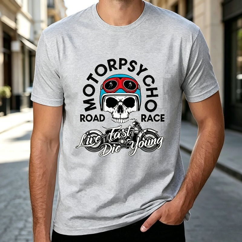 Maglietta Motopsyco Biker Skul - Men'S Fashion Quotes recensione e prezzo