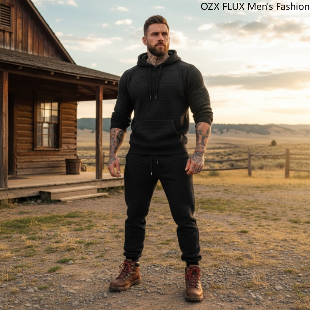 Completo Sportivo da Uomo 3XL  - Men'S Fashion All Black Outfit recensione e prezzo