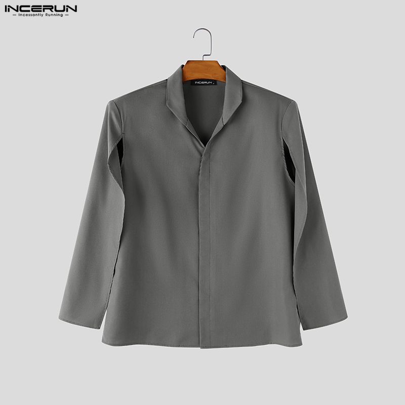 INCERUN Camicia da uomo tinta  - Mens Fashion Poncho recensione e prezzo
