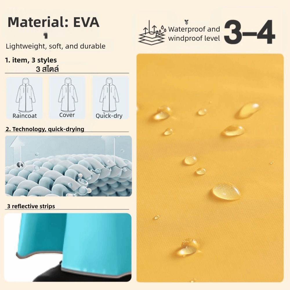 Poncho antipioggia in EVA alla - Mens Fashion Poncho recensione e prezzo