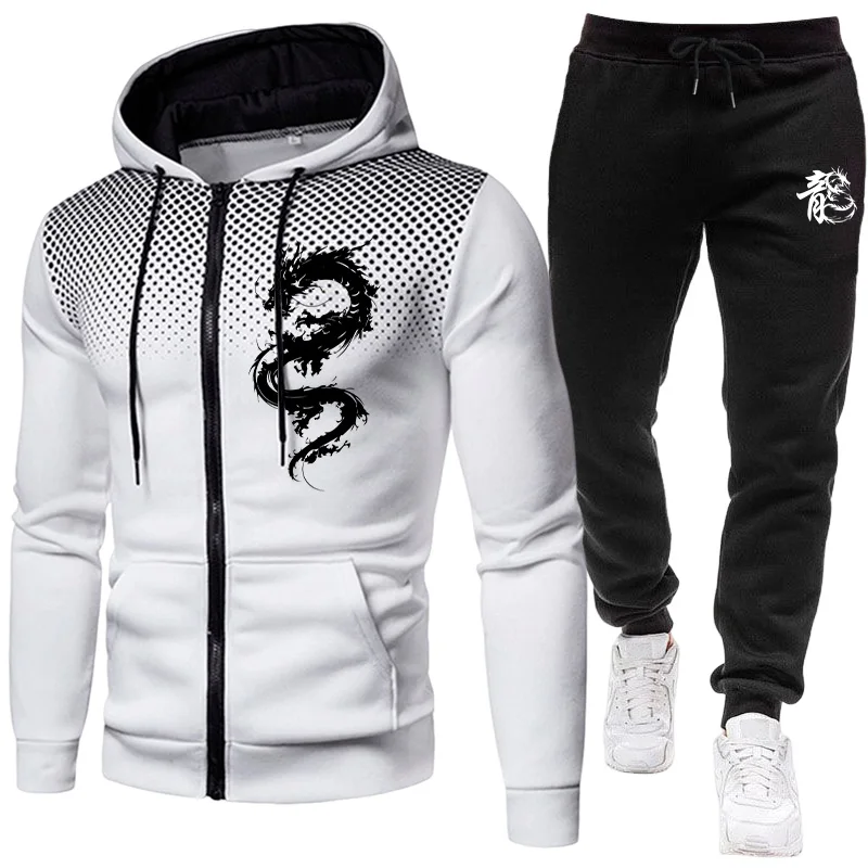 Set da Uomo con Stampa Drago d - Men'S Fashion Hoodies recensione e prezzo