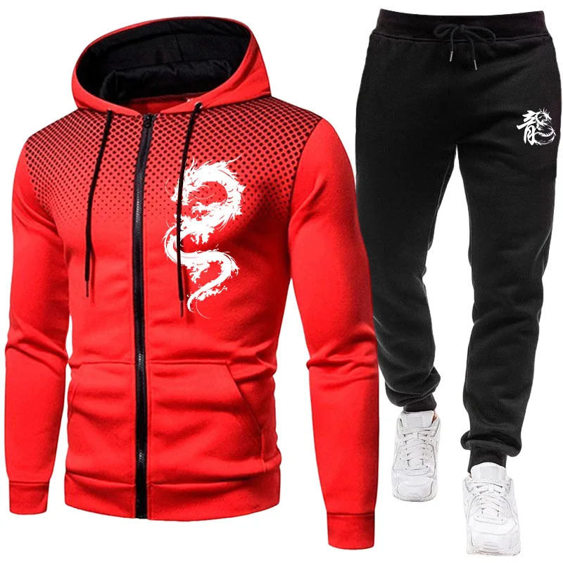 Set da Uomo con Stampa Drago d - Men'S Fashion Hoodies recensione e prezzo