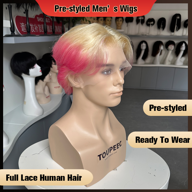Parrucca da uomo pre-stilizzat - Men Fashion Hair Style recensione e prezzo